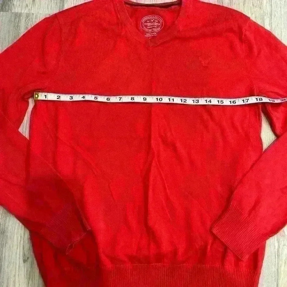 American Eagle Men’s Athletic Fit Sweater Coral Size M - Picture 6 of 7